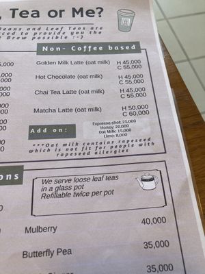 Serves honey..  at Coco & Co in Vientiane