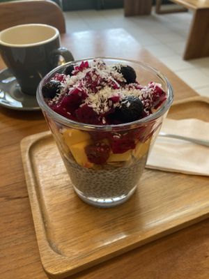 Chia seed puddingg  at Coco & Co in Vientiane