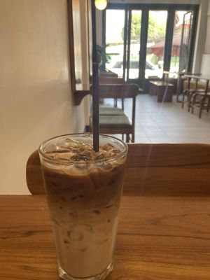 Iced lattee  at Coco & Co in Vientiane