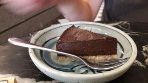 Avocado chocolate cake at Coco&Co in Vientiane