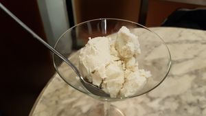 Coconut ice cream at Coco&Co in Vientiane