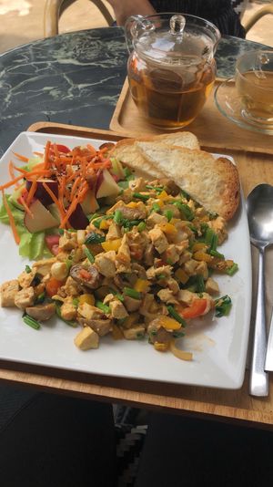 Scramble tofu at Coco&Co in Vientiane