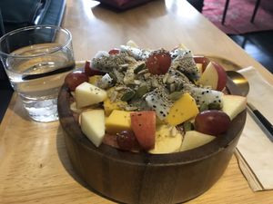 The berry smoothie bowl is delish. at Coco&Co in Vientiane