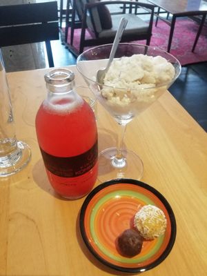 Vegan Ice cream, kombucha, vegan balls at Coco&Co in Vientiane