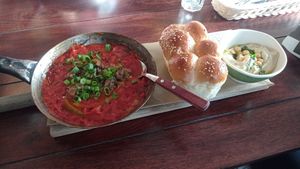Very tasty and fresh breakfast and shakshuka😋 at Shuk in Warsaw