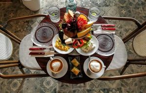 breakfast set for two + coffee at Shuk in Warsaw