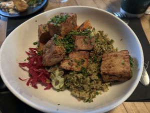 Loyly Bowl - Quinoa & Tofu Salad   at Löyly in Helsinki
