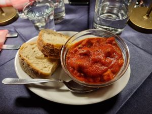 Scarpetta al ragù vegano at Tandem in Naples