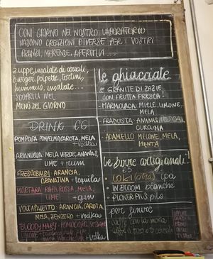 Menu part 2 at Zazie in Ferrara