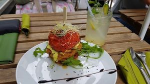 Veganer Burger  at Up Fresh Energy in Wurzburg