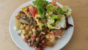 Butterbean bake at Cafe Gratitude in Hastings