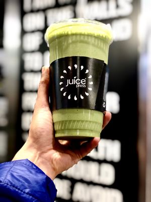 excellent choices of smoothies.  at Juice Press - Hudson Square in New York City