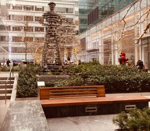 A small, pleasant park right outside Equinox/Juice Press at Juice Press - Bryant Park in New York City