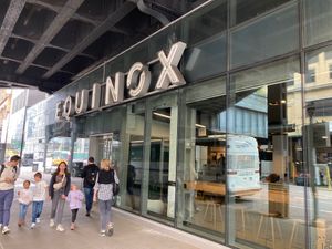 Front of health club where JP is found at Juice Press - Equinox High Line in New York City