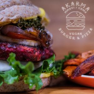Akarma Vegan Burger at Akarma Vegan in Mexico City