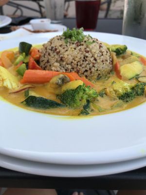 Coconut curry at Vibrance in Albuquerque