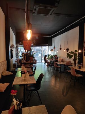 Inside at Hummus in Delft