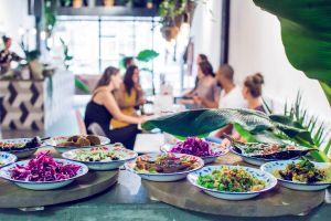 A selection of dishes at Hummus in Delft