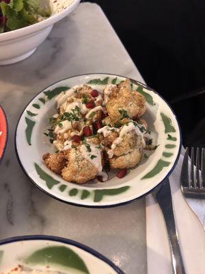 Fried Cauliflower   at Hummus in Delft