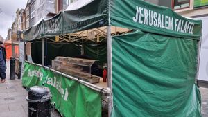 Stall at Jerusalem Falafel - Food Stall in London