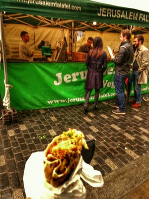 yum at Jerusalem Falafel - Food Stall in London