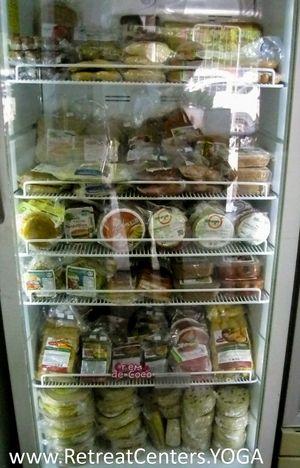 Refrigerated Products: Arepas, Empanadas, Nut Cheeses at Barichara Saludable in Bogota