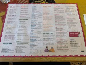 Menu - Back at Lounges - Nautico Lounge in Weymouth