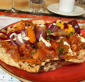 Roasted pepper and onion flatbread at Lounges - Nautico Lounge in Weymouth