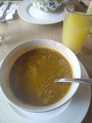 Delicious Spicy Soup. at Cardamomo in Bogota