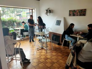 Main room downstairs at Cardamomo in Bogota