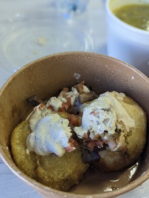 Battered mushrooms - must order at Cardamomo in Bogota