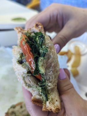 Pesto sandwich - must order at Cardamomo in Bogota