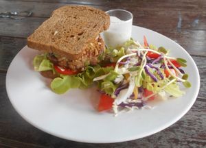 The Book Cafe - veggie burger at The Book Cafe in Phuket