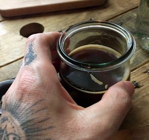 hot coffee at Hommage in Cologne