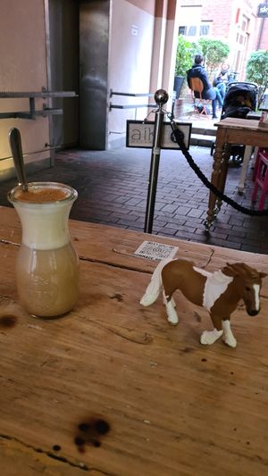 Chai Latte mit Hafermilch at Hommage in Cologne