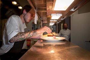 Dom Brown Chef and owner of Bearkat Bistro and supper clubs  at BearKat Bistro in Bridport