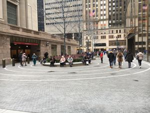 Placed to sit right outside Grand Central, up the stairs from Juice Press  (no seats in Juice Press itself) at Juice Press - Grand Central Terminal in New York City