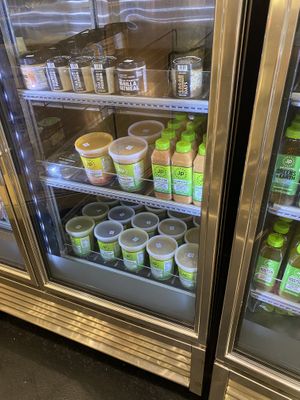 Noodles and soup  at Juice Press - Grand Central Terminal in New York City