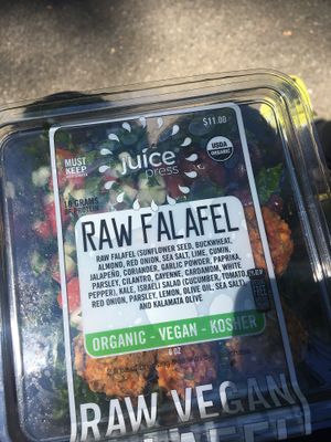 Raw falafel salad at Juice Press - Midtown East in New York City