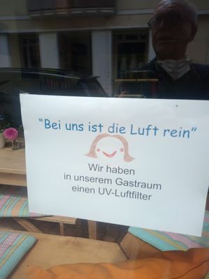 UV - Luftfilter - Air cleaner at Cafe Miteinander in Murnau