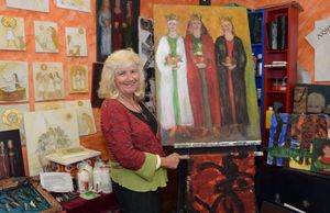 Gerda Slanina - Malerin im Café Miteinander at Cafe Miteinander in Murnau