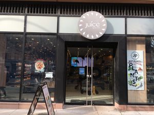 Front entrance at Juice Press - Amsterdam Ave in New York City