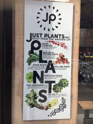 Sign at Juice Press - Amsterdam Ave in New York City