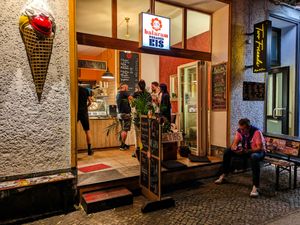 Outside of Balaram Eis at Balaram Eis in Berlin