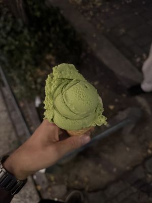 Matcha ice cream  at Balaram Eis in Berlin