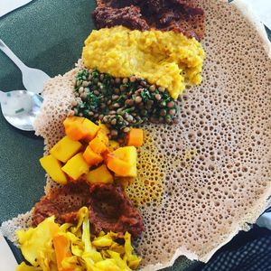 Couldn’t wait.  at Injera House  in Mirrabooka