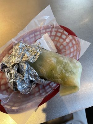 M size Vegan Burrito for 1540yen  at Frijoles - Otemachi in Tokyo