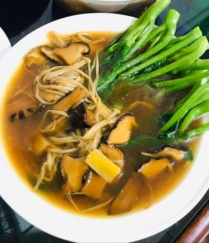 shrooms at Grassland Vegetarian Restaurant in Jakarta