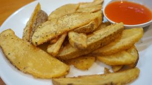 Slice Potato at Grassland Vegetarian Restaurant in Jakarta