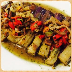 Eggplant Xiangchun at Grassland Vegetarian Restaurant in Jakarta